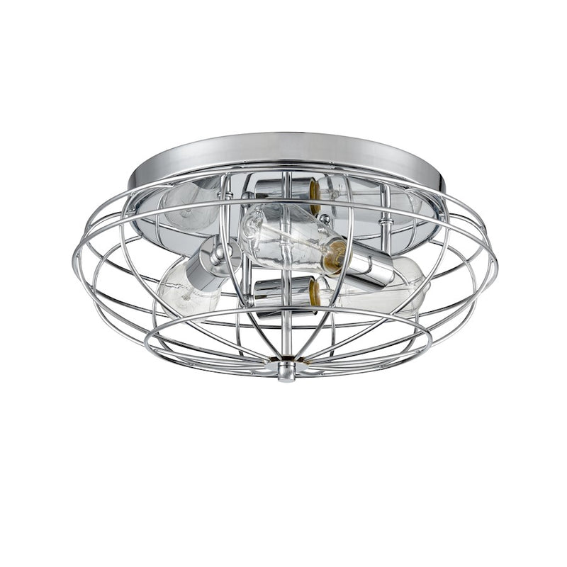 Innovations Lighting Providence 3Lt 15" Flush Mount, Chrome