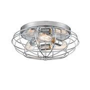 Innovations Providence 3Lt 15" Flush Mount/LED Bulb, Chrome