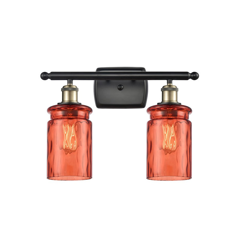 Innovations 1W 182-LED Canton 1-Lt Sconce, BK Brass/Clear