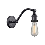 Innovations Double Swivel 1 Light Sconce, Matte Black - 515-1W-BK