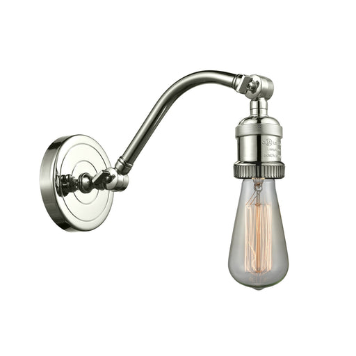 Innovations Double Swivel 4.5in 1-Light Sconce | Industrial Polished Nickel and Polished Nickel Metal | Bedroom & Hallway | Model 515-1W-PN-LED