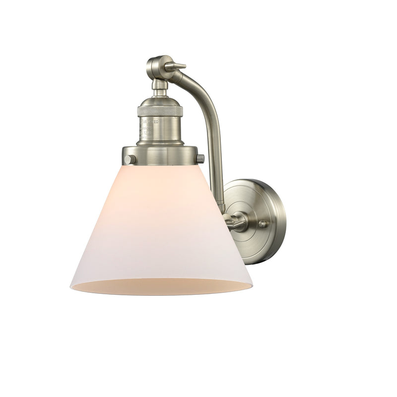 Innovations LED LG Cone 8" Sconce, 515-1W Series, BN/WH