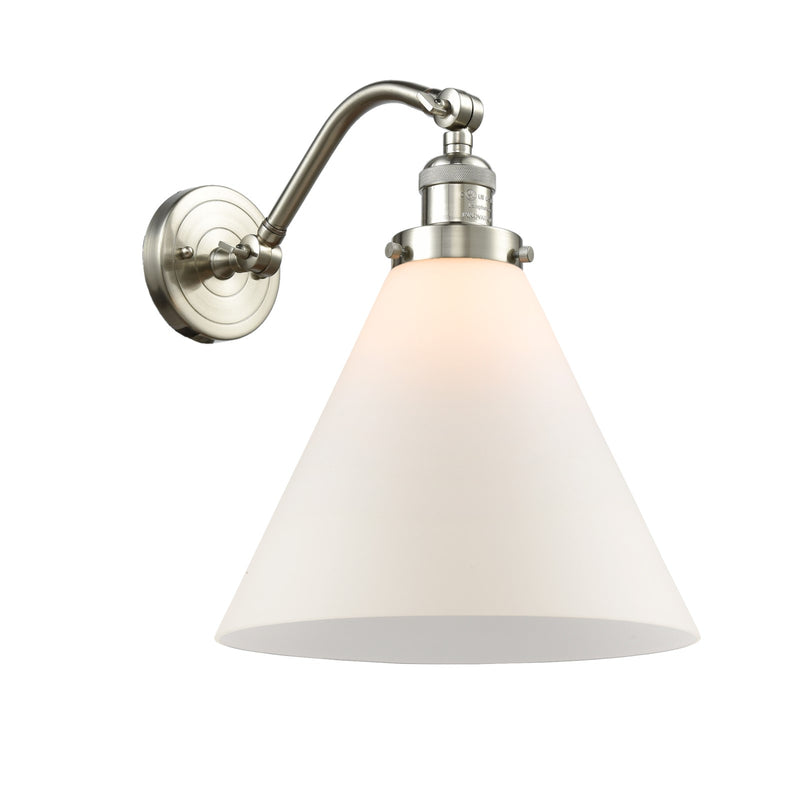 Innovations LED LG Cone 8" Sconce, 515-1W Series, BN/WH