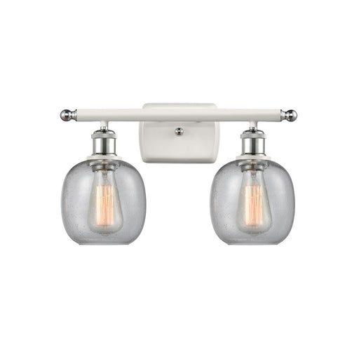 Innovations Lighting Salem 16in 2-Light Bath Vanity | Traditional Industrial Polished Chrome Steel and Cast Brass with Polished | Model 515-2W-PC-M12-LED