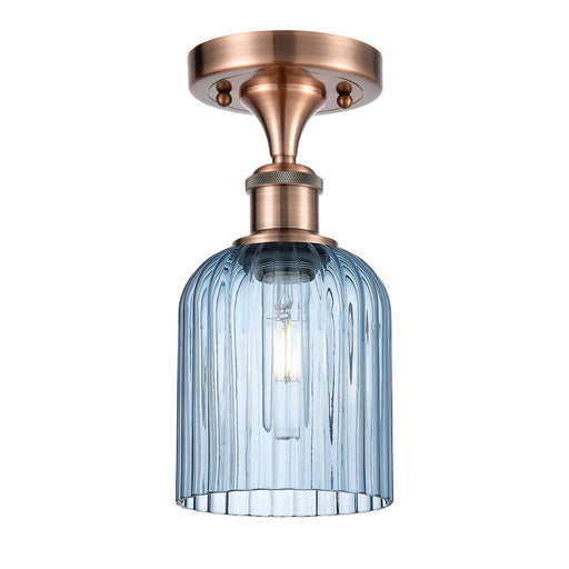 Innovations Ballston Bridal Veil 1Lt 5" Semi-Flush, CP/BL - 516-1C-AC-G559-5BL