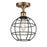 Innovations Ballston Lake Placid 1-Light Semi-Flush Mount