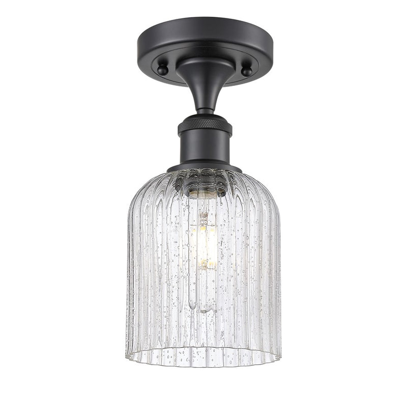 Innovations Ballston Bridal Veil 1Lt 5" Semi-Flush, BK/SD - 516-1C-BK-G559-5SDY