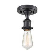Innovations 1 Light LED Bare Bulb 4.5" Semi-Flush, Black C