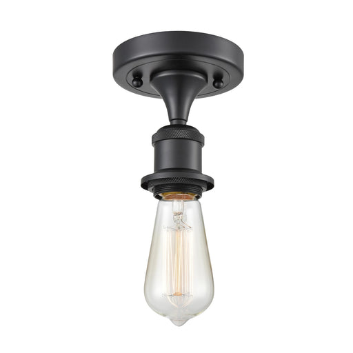 Innovations 1 Light LED Bare Bulb 4.5" Semi-Flush, Black C