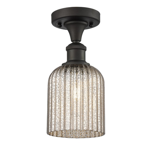 Innovations Ballston Bridal Veil 1Lt 5" Semi-Flush, BZ/MC - 516-1C-OB-G559-5ME