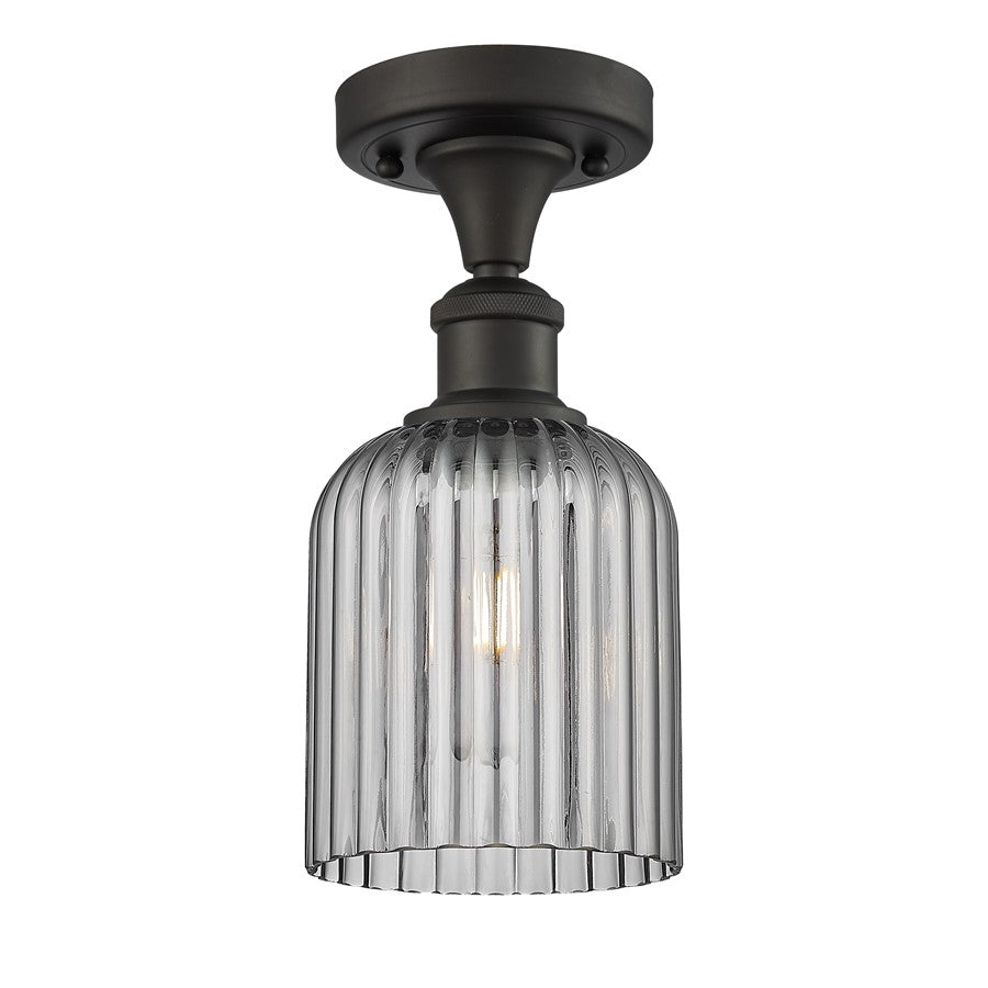 Innovations Ballston Bridal Veil 1Lt 5" Semi-Flush, BZ/SM - 516-1C-OB-G559-5SM