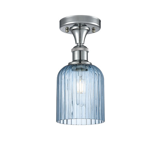 Innovations Ballston Bridal Veil 1Lt 5" Semi-Flush, CH/BL - 516-1C-PC-G559-5BL