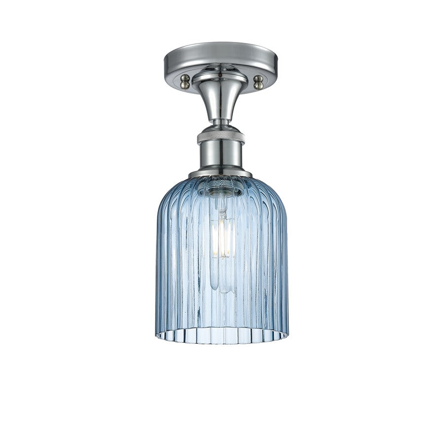 Innovations Ballston Bridal Veil 1Lt 5" Semi-Flush, CH/BL - 516-1C-PC-G559-5BL