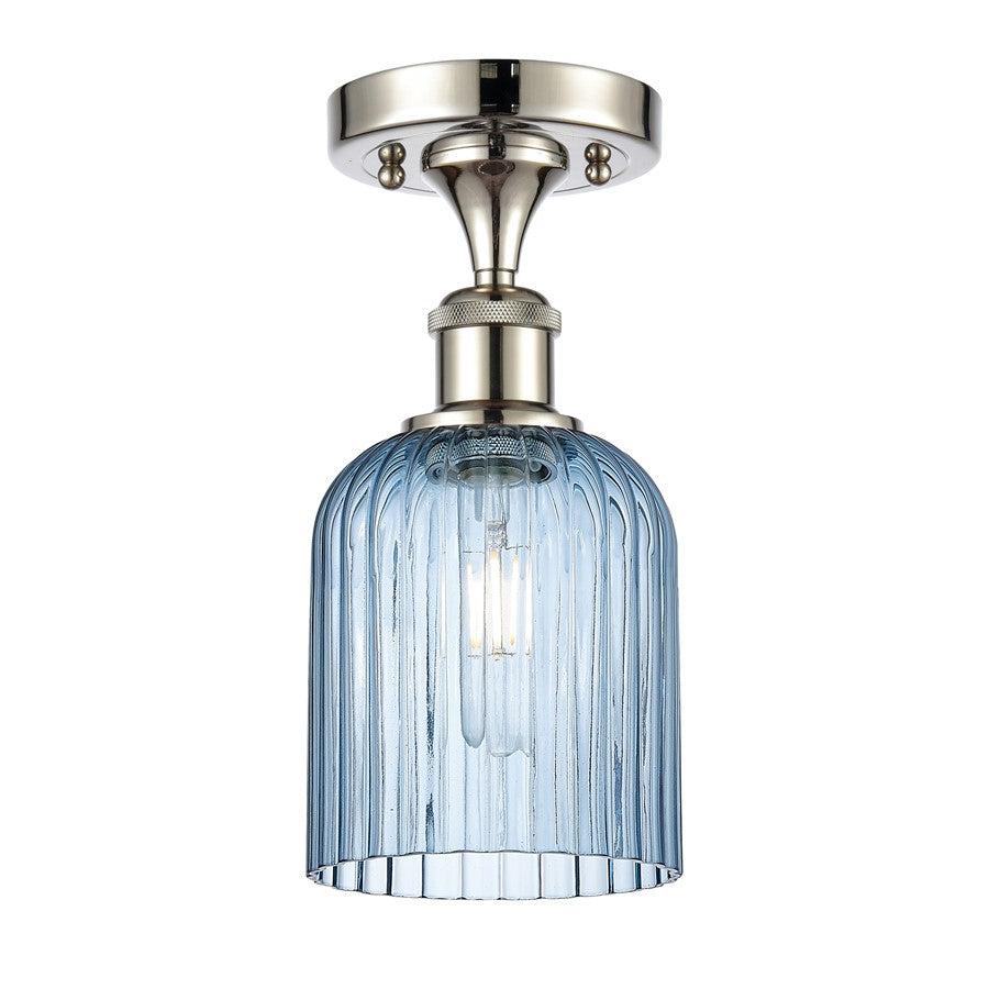 Innovations Ballston Bridal Veil 1Lt 5" Semi-Flush, PN/BL - 516-1C-PN-G559-5BL