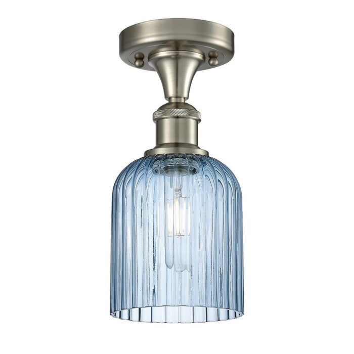 Innovations Ballston Bridal Veil 1Lt 5" Semi-Flush, SN/BL - 516-1C-SN-G559-5BL