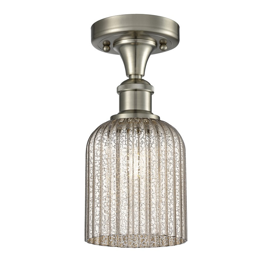 Innovations Ballston Bridal Veil 1Lt 5" Semi-Flush, SN/MC - 516-1C-SN-G559-5ME