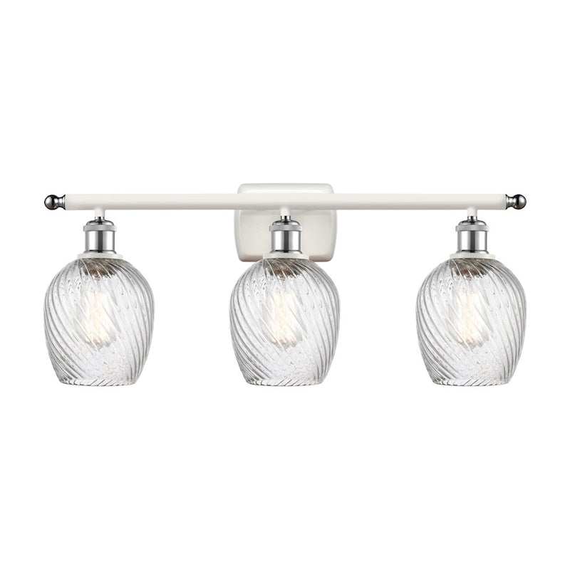 Innovations 516-1C-WPC-LED Bare Bulb 1 Light Semi-Flush, WHCH- 516-1C-WPC-LED