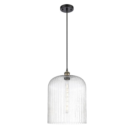 Innovations Bridal Veil 5in 1-Light Mini Pendant | Art Nouveau Black Antique Brass and Seedy Glass | Kitchen Island | Model 516-1P-BAB-G559-12SDY