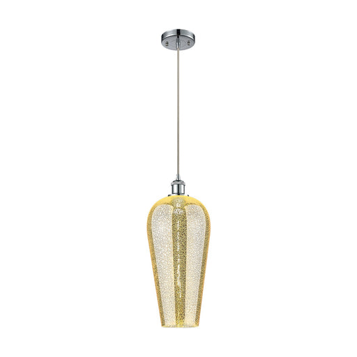 Innovations Chelsea 8in 1-Light Mini Pendant | Industrial Polished Chrome and Mercury Glass | Kitchen Island & Dining Room | Model 516-1P-PC-G456-8ME
