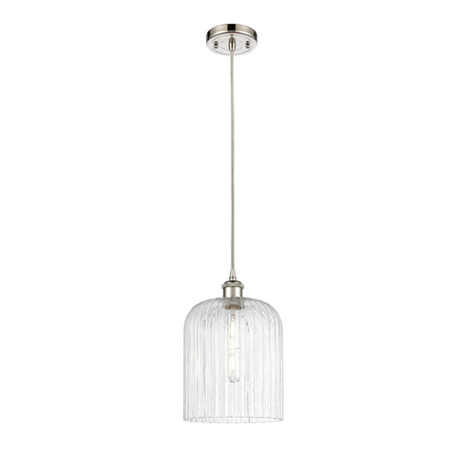 Innovations Bridal Veil 5in 1-Light Mini Pendant | Art Nouveau Polished Nickel and Seedy Glass | Kitchen Island & Dining | Model 516-1P-PN-G559-8SDY
