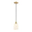 Innovations Ballston Bridal Veil 5" Cord Mini Pend, GD/GW - 516-1P-SG-G559-5GWH