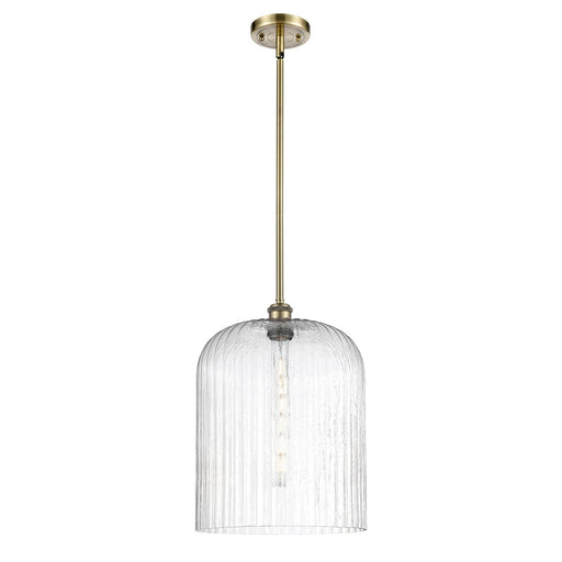 Innovations Bridal Veil 5in 1-Light Mini Pendant | Art Nouveau Antique Brass and Seedy Glass | Kitchen Island & Dining | Model 516-1S-AB-G559-12SDY