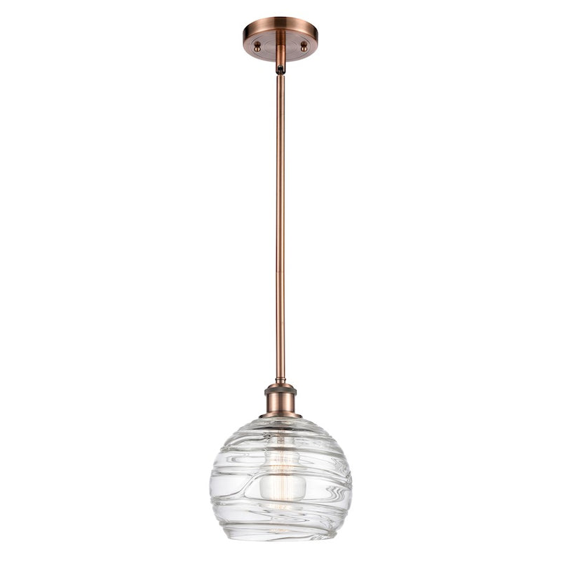 Innovations 1213-8-LED Deco Swirl 1-Lt Pendant, ACP/CLR