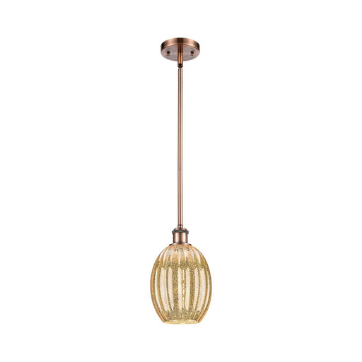 Innovations Preston Bulb 6in 1-Light Mini Pendant | Industrial Antique Copper and Mercury Glass | Kitchen Island & Dining | Model 516-1S-AC-G459-6ME