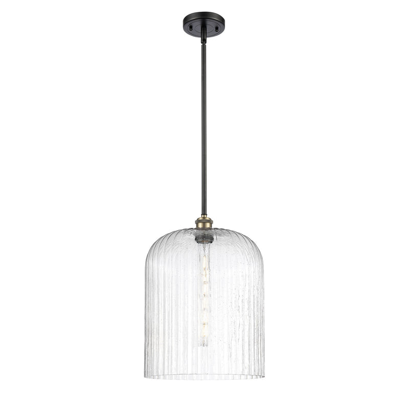 Innovations Bridal Veil 5in 1-Light Mini Pendant | Art Nouveau Black Antique Brass and Seedy Glass | Kitchen Island | Model 516-1S-BAB-G559-12SDY