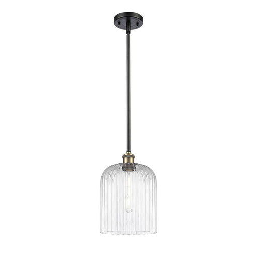 Innovations Bridal Veil 5in 1-Light Mini Pendant | Art Nouveau Black Antique Brass and Clear Glass | Kitchen Island | Model 516-1S-BAB-G559-8CL