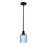 Innovations Ballston Bridal Veil 5" Stem Mini Pend, BK/BL - 516-1S-BK-G559-5BL