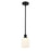 Innovations Ballston Bridal Veil 5" Stem Mini Pend, BK/GW - 516-1S-BK-G559-5GWH