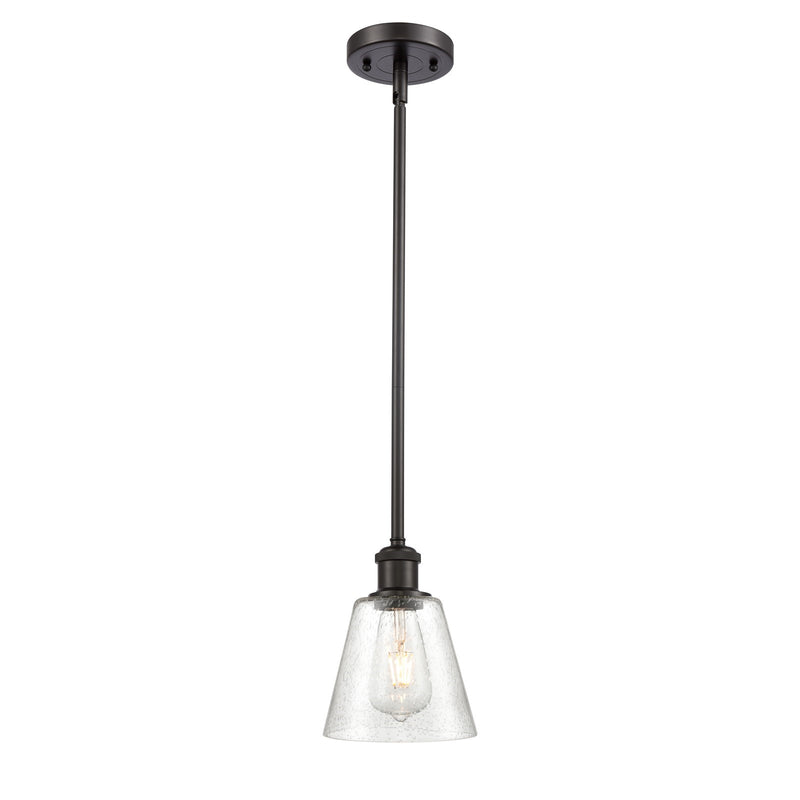Innovations Caton 6in 1-Light Mini Pendant | Industrial Oil Rubbed Bronze and Frosted Glass | Kitchen Island & Dining Room | Model 516-1S-OB-G454