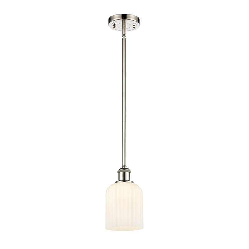 Innovations Ballston Bridal Veil 5" Stem Mini Pend, PN/GW - 516-1S-PN-G559-5GWH