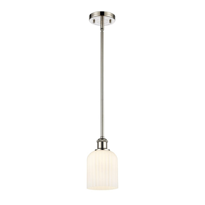 Innovations Ballston Bridal Veil 5" Stem Mini Pend, PN/GW - 516-1S-PN-G559-5GWH