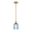 Innovations Ballston Bridal Veil 5" Stem Mini Pend, GD/BL - 516-1S-SG-G559-5BL