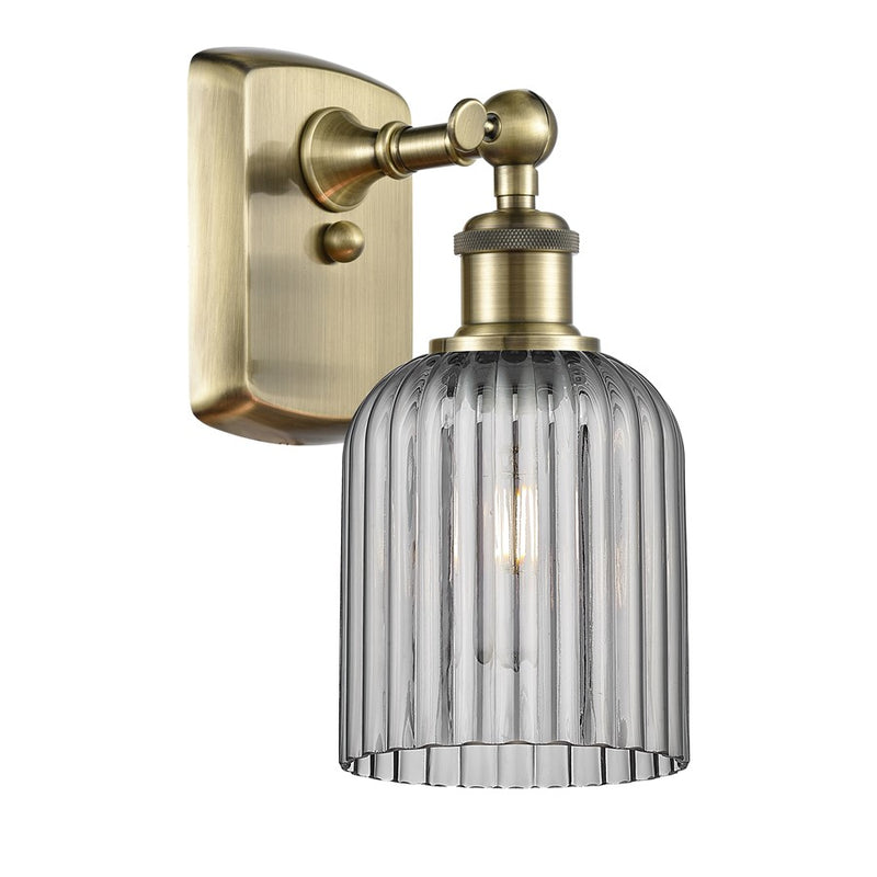 Innovations Ballston Bridal Veil 1Lt 5" Sconce, AB/SM - 516-1W-AB-G559-5SM