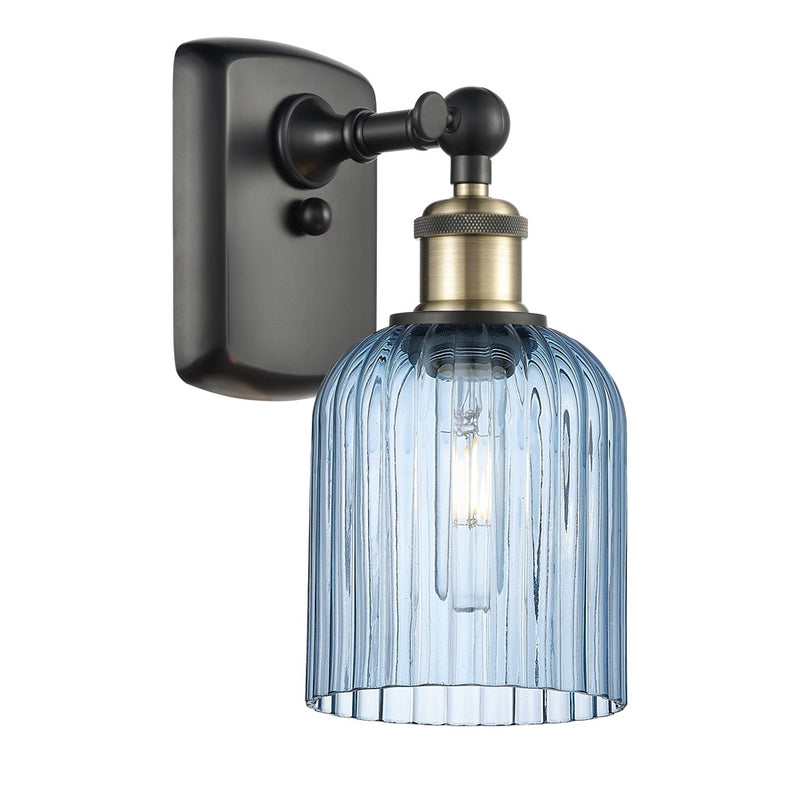 Innovations Ballston Bridal Veil 1Lt 5" Sconce, BLB/BL - 516-1W-BAB-G559-5BL