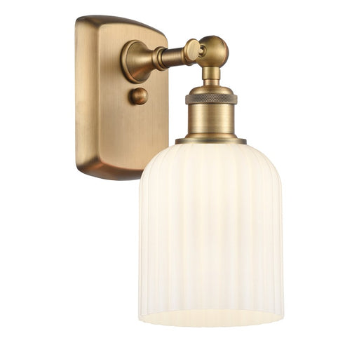 Innovations Ballston Bridal Veil 1Lt 5" Sconce, BB/GW - 516-1W-BB-G559-5GWH