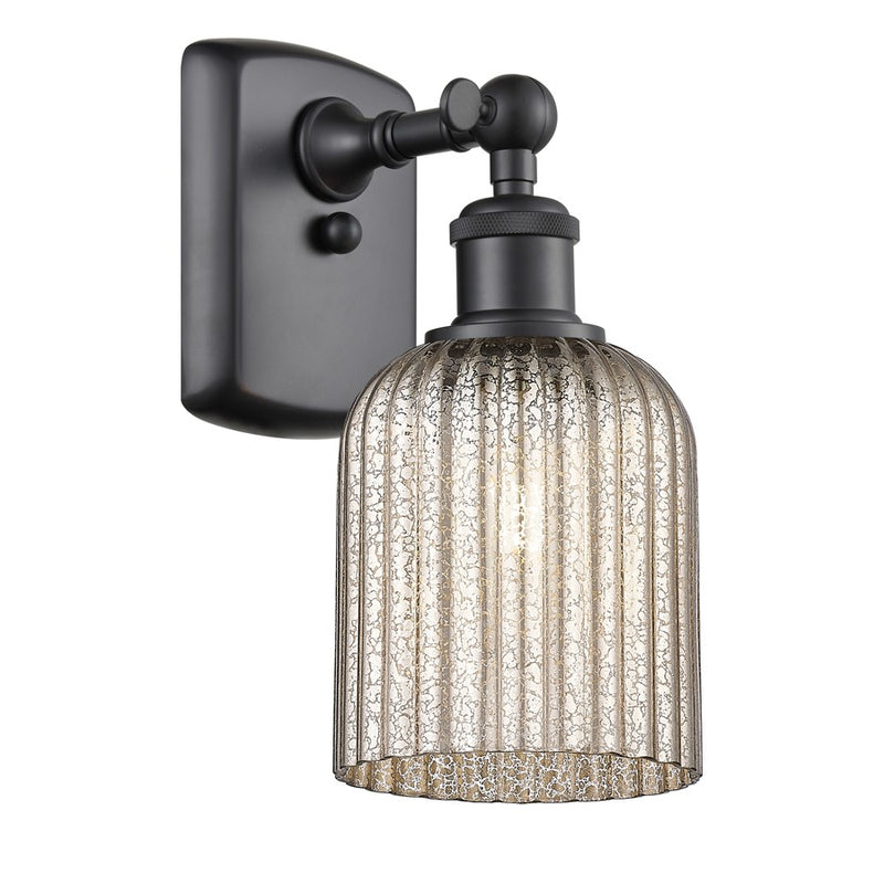 Innovations Ballston Bridal Veil 1Lt 5" Sconce, BK/MC - 516-1W-BK-G559-5ME