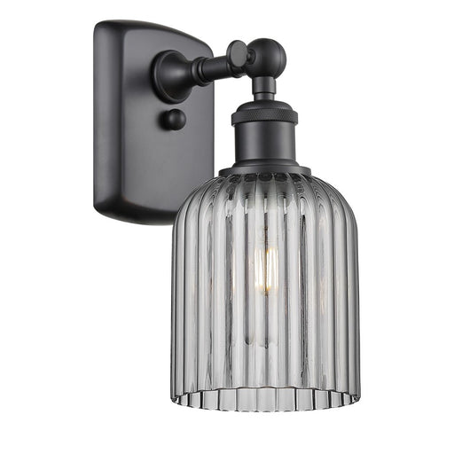 Innovations Ballston Bridal Veil 1Lt 5" Sconce, Black/Smoke - 516-1W-BK-G559-5SM