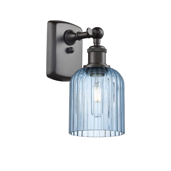 Innovations Ballston Bridal Veil 1Lt 5" Sconce, Bronze/Blue - 516-1W-OB-G559-5BL