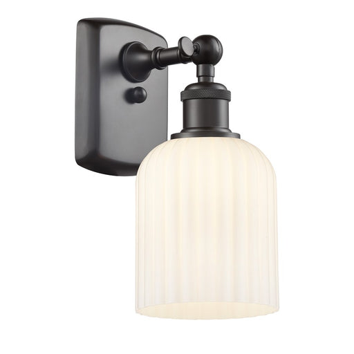 Innovations Ballston Bridal Veil 1Lt 5" Sconce, BZ/GW - 516-1W-OB-G559-5GWH