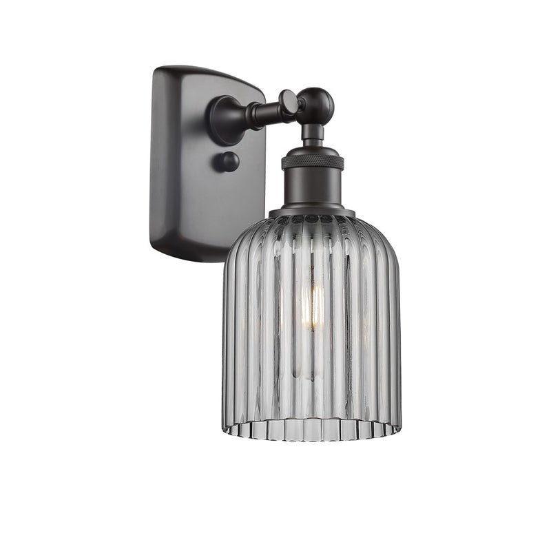 Innovations Ballston Bridal Veil 1Lt 5" Sconce, BZ/SM - 516-1W-OB-G559-5SM