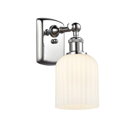 Innovations Ballston Bridal Veil 1Lt 5" Sconce, CH/GW - 516-1W-PC-G559-5GWH