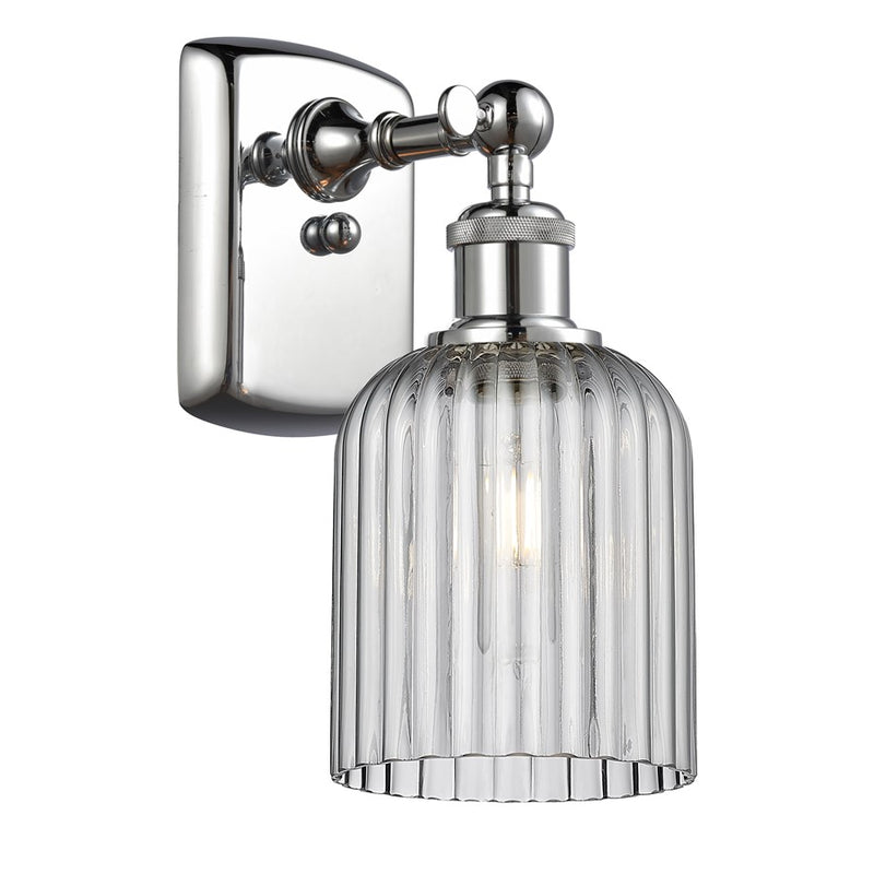 Innovations Ballston Bridal Veil 1Lt 5" Sconce, CH/SM - 516-1W-PC-G559-5SM