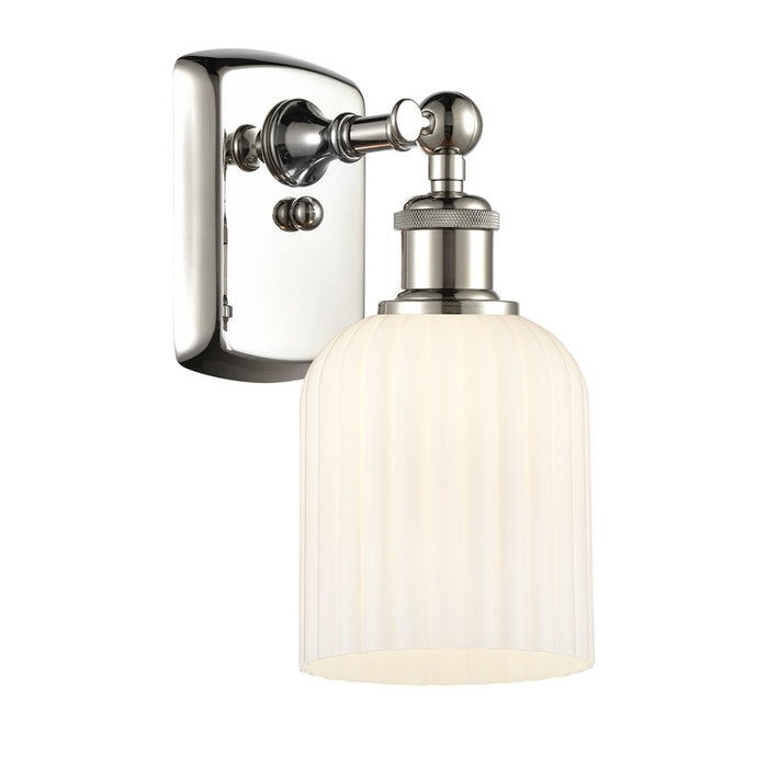 Innovations Ballston Bridal Veil 1Lt 5" Sconce, PN/GW - 516-1W-PN-G559-5GWH