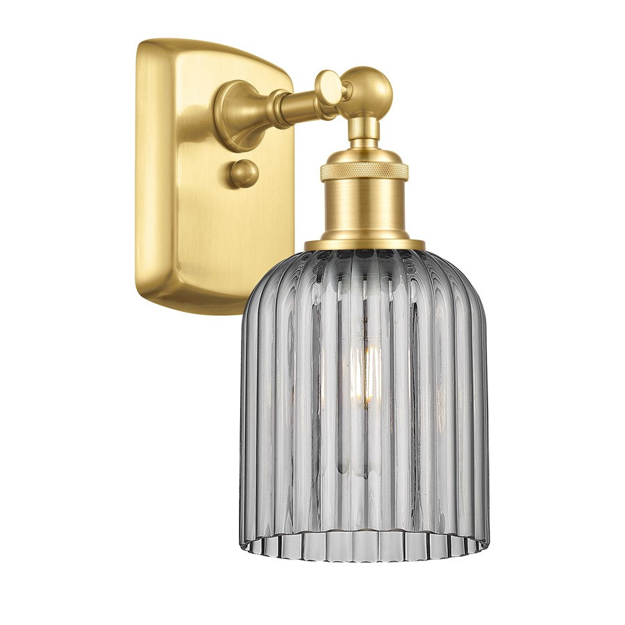Innovations Ballston Bridal Veil 1Lt 5" Sconce, Gold//Smoke- 516-1W-SG-G559-5SM
