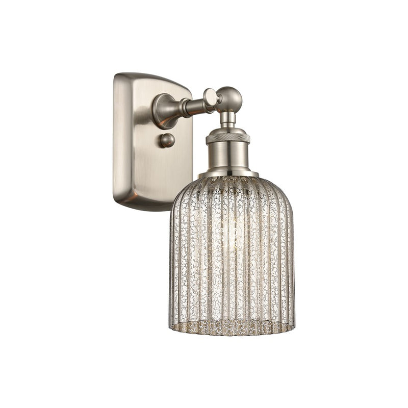 Innovations Ballston Bridal Veil 1Lt 5" Sconce, SN/MC - 516-1W-SN-G559-5ME