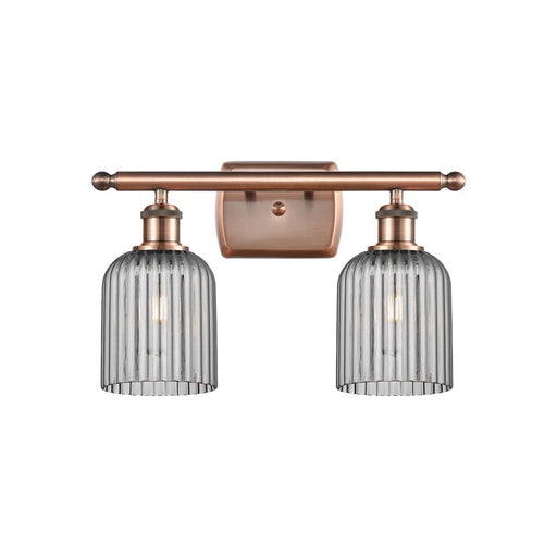 Innovations Ballston Bridal Veil 2Lt 15" Bath, Copper/Smoke - 516-2W-AC-G559-5SM